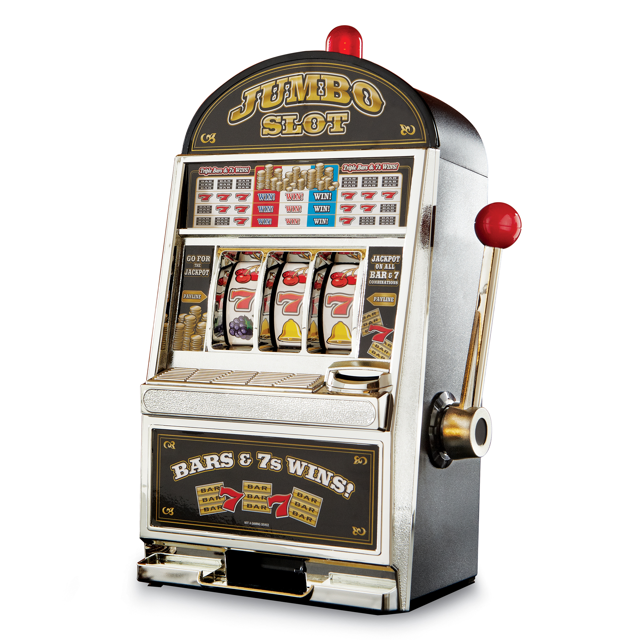 Jumbo Slot Machine Bank with Winning Jackpot Sounds