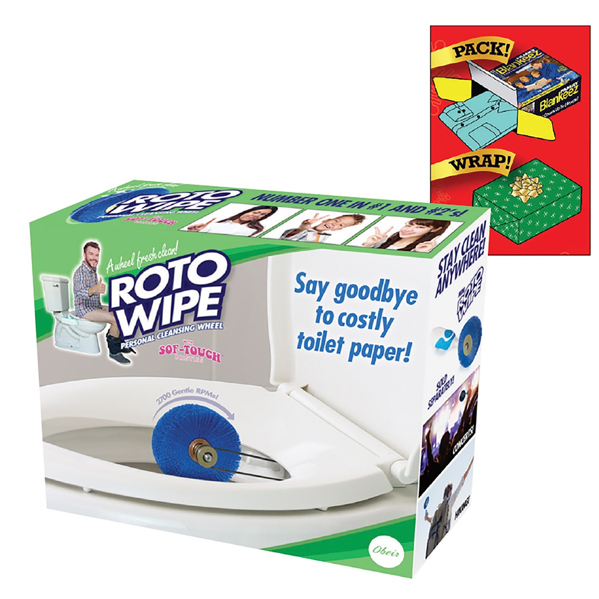 Roto Wipe Prank Pack Funny Prank and Gag Gift Box Collections Etc.