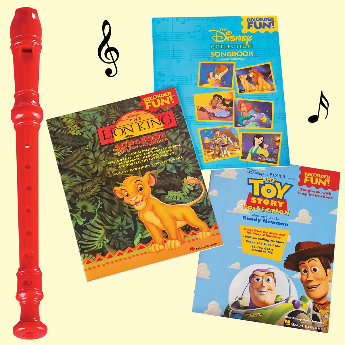 Childrens Disney Recorder Collection with Songbooks Collections Etc.