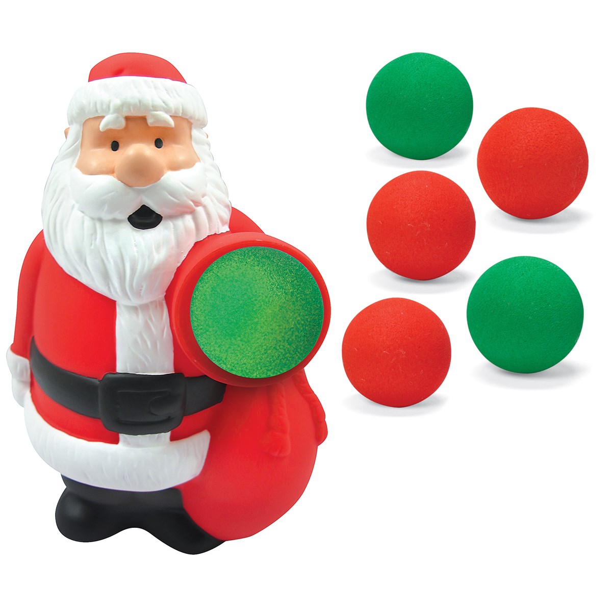 Santa Holiday Popper Squeezable Soft Foam Shooter Toy Collections Etc.