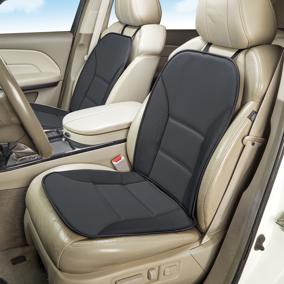 Wipeclean Padded Car Seat Cushion with Elastic Straps Collections Etc.