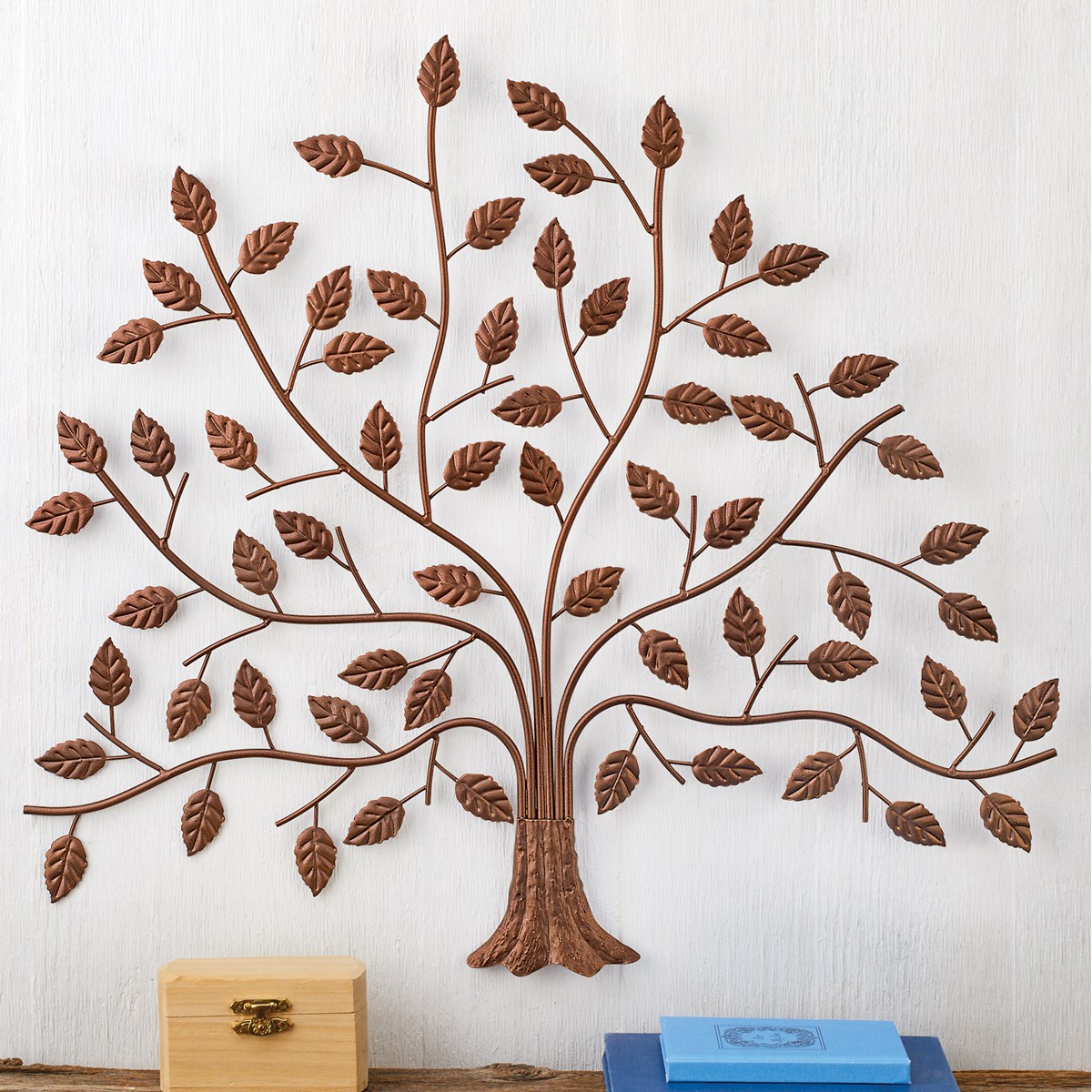 2Piece Rustic Bronze Finish Metal Tree Wall Decor Collections Etc.