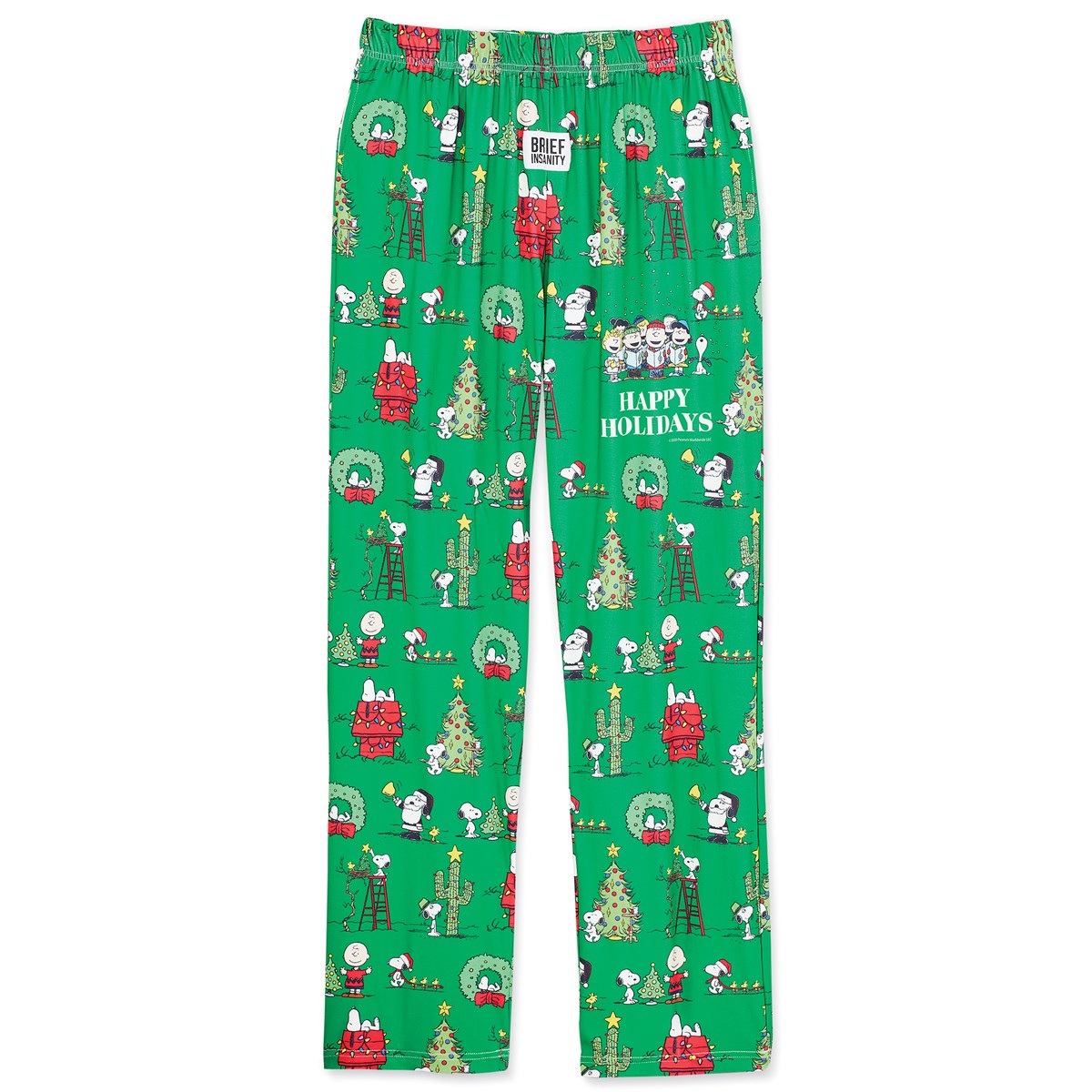 Peanuts Snoopy Christmas Holiday Green Lounge Pants Collections Etc.