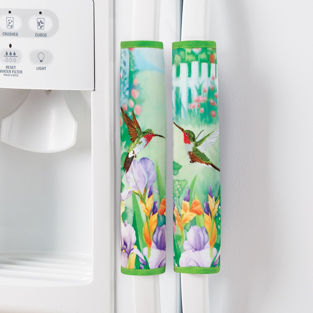 Hummingbird Garden Kitchen Appliance Handle Covers Set of 3