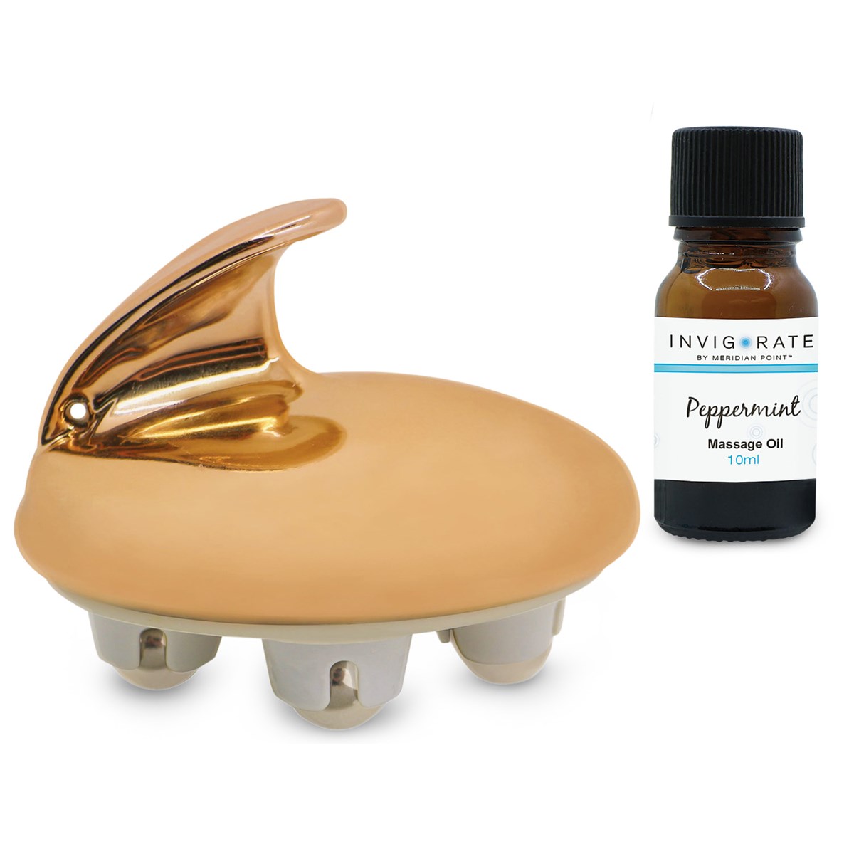 Essential Oil Aromatherapy Rose Gold Roller Ball Massager Collections