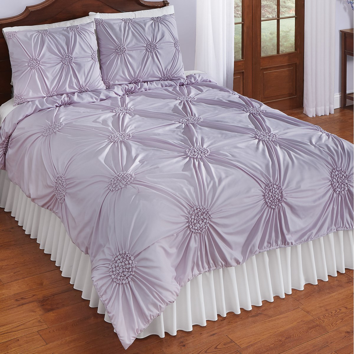 Classic Embroidered Luxurious Ruffle Textured Bedspread Collections Etc.