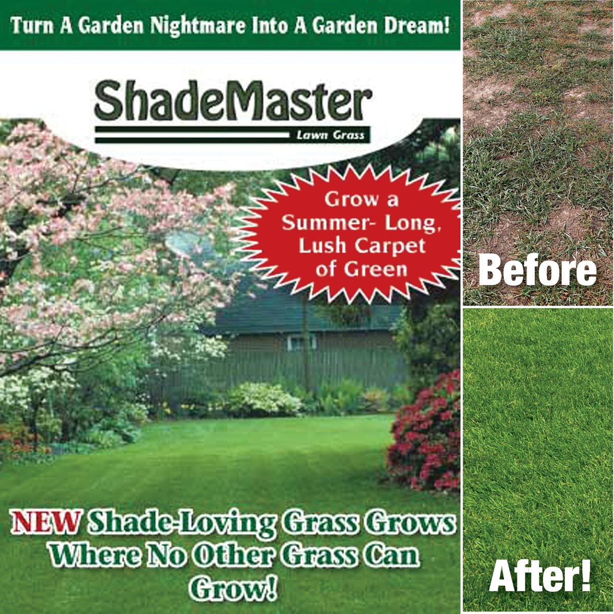 ShadeMaster SpeciallyFormulated Turf Builder Grass Seed Collections Etc.