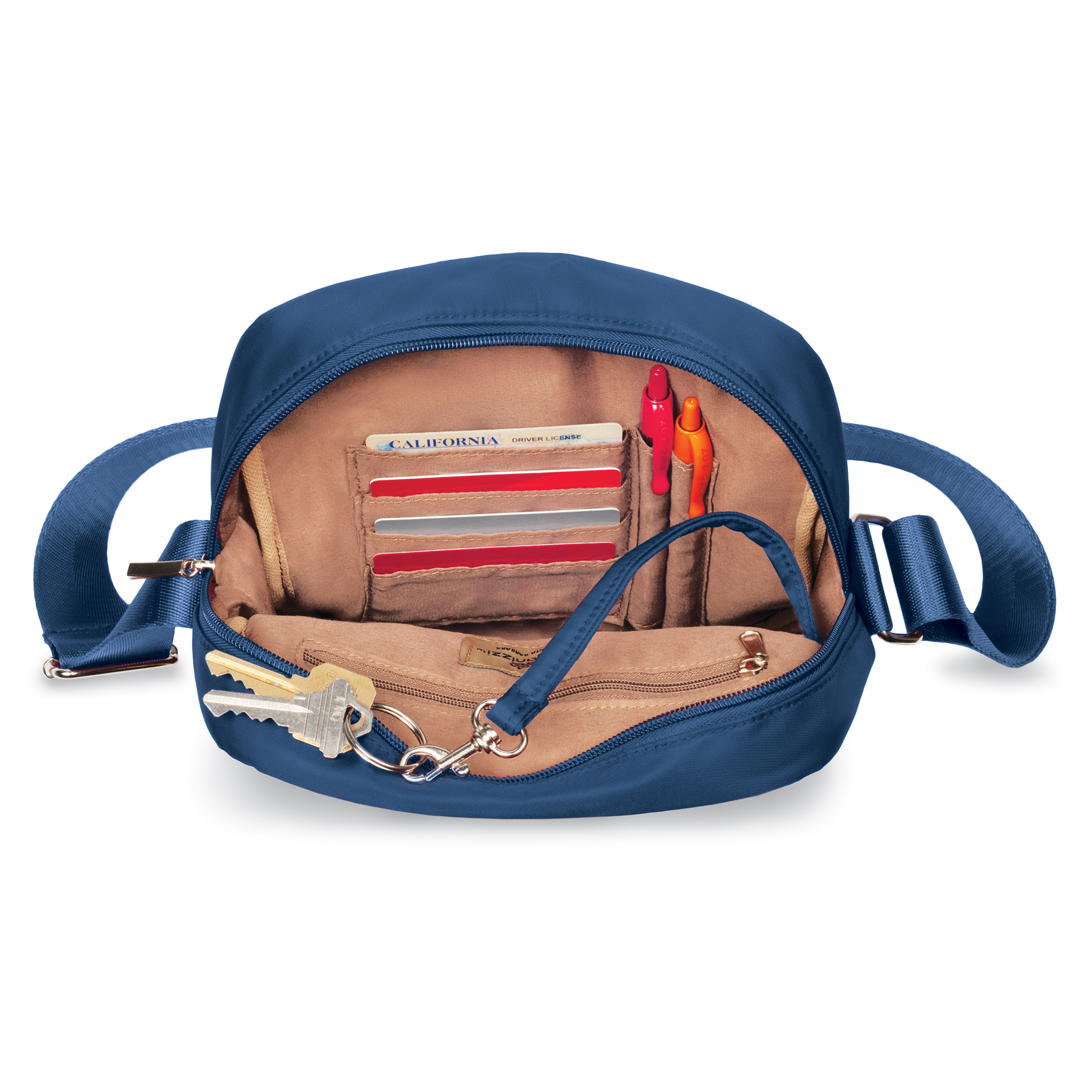 Collections Etc Organizzi Daytripper Bag BURGUNDY - Picture 14 of 14