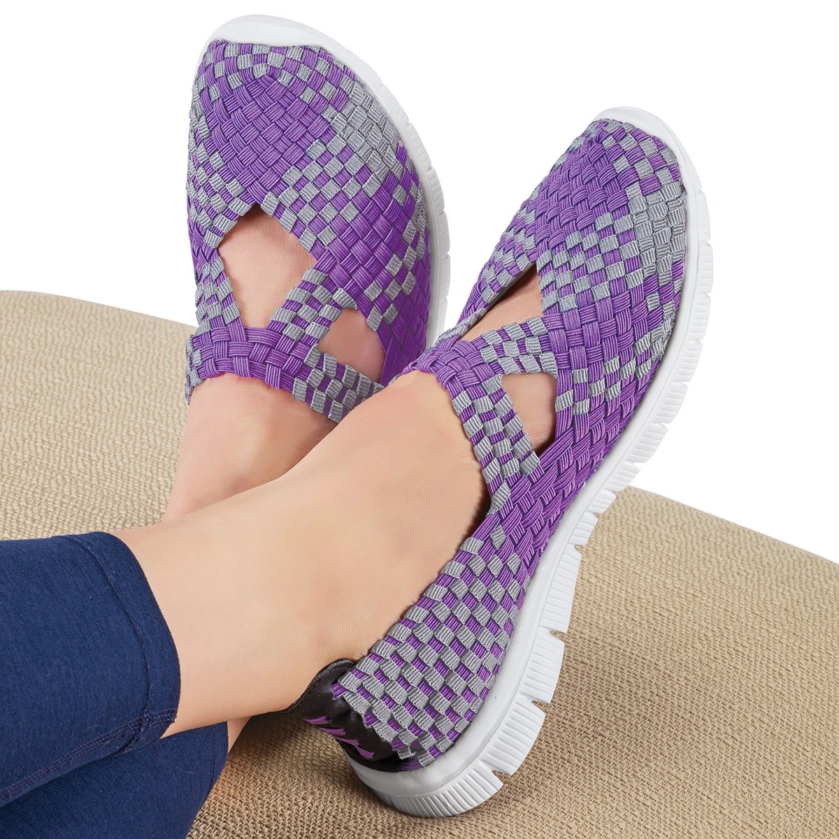 stretchy slip on shoes