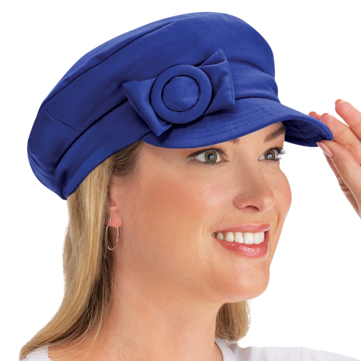Stylish & Comfortable Novelty Newsboy Hat with Buckle Detail