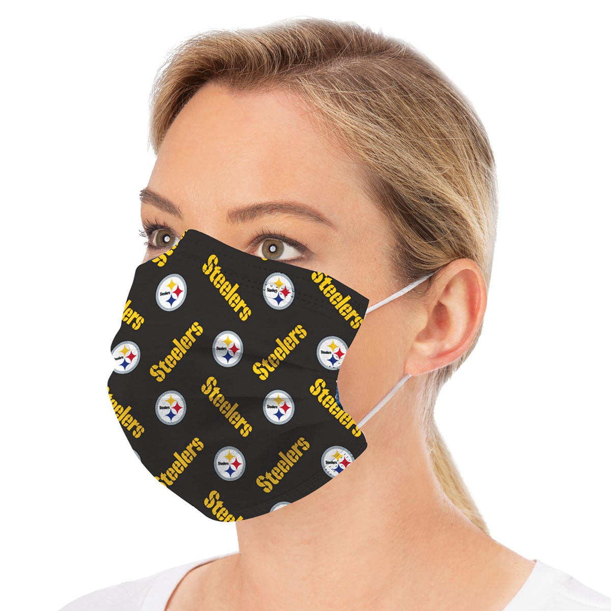 NFL Football Team 3Layer Disposable Face Masks 6Pack Collections Etc.