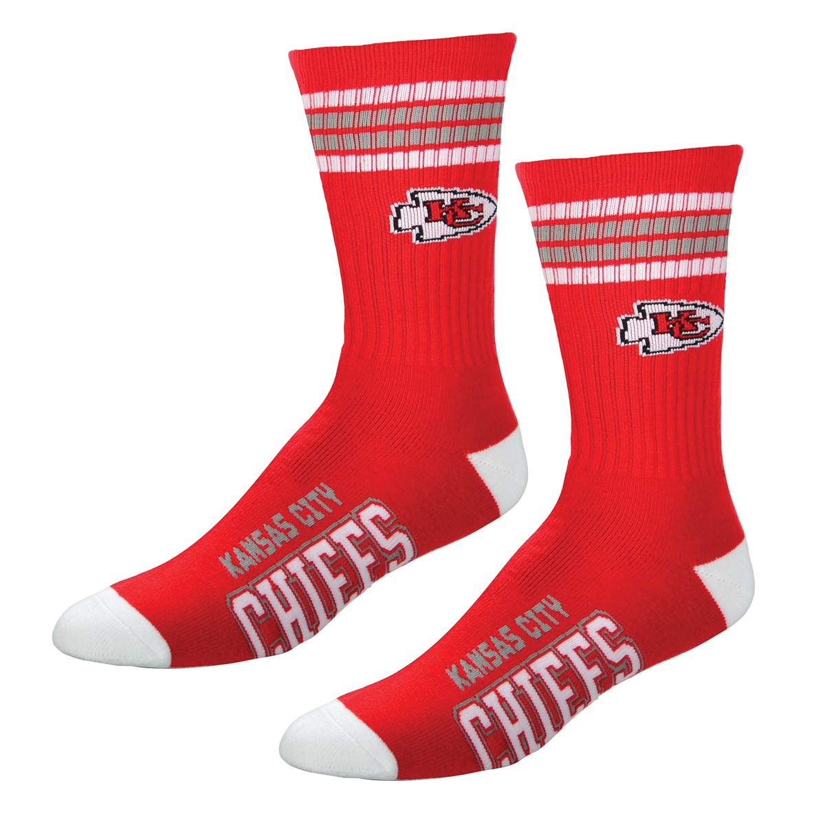 Thick and Comfy NFL Team Logo Striped Crew Socks Collections Etc.