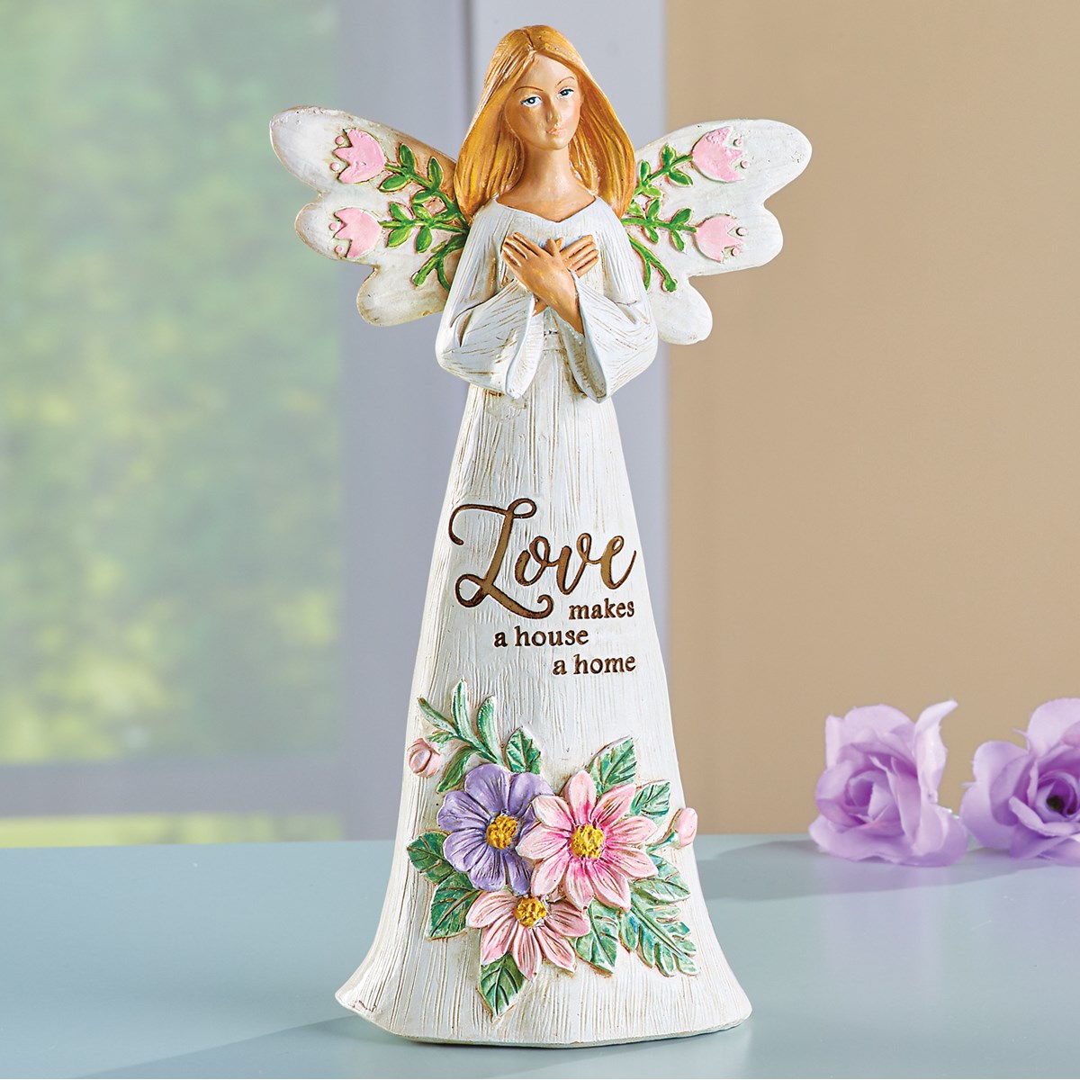 Inspirational HandPainted Flower Angel Figurines Collections Etc.