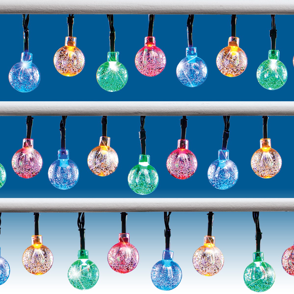 Solar Multicolor Outdoor Globe String Lights Collections Etc.