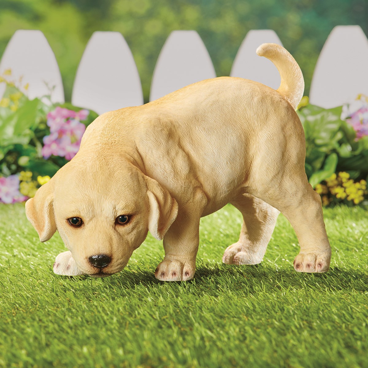 HandPainted Labrador Puppy Resin Garden Statue Collections Etc.