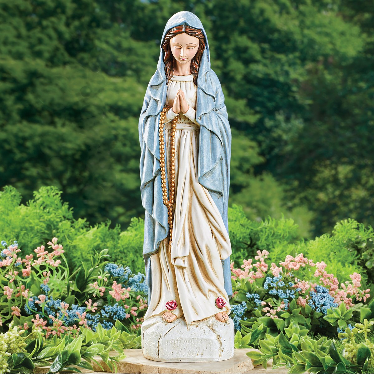 HandPainted Virgin Mary Beautiful Garden Statue Collections Etc.
