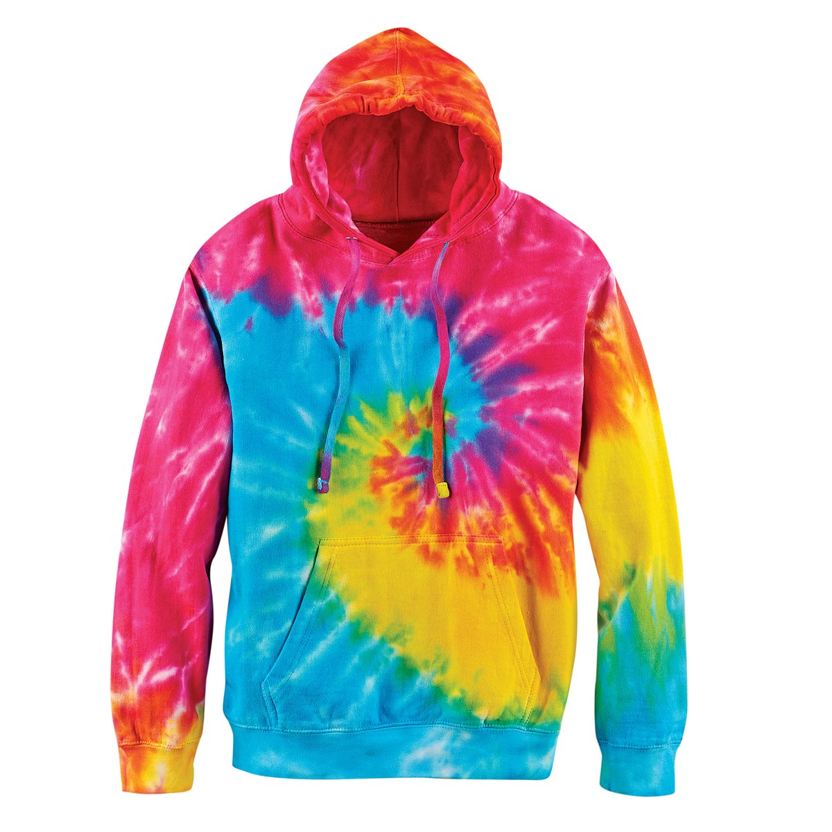 RetroStyle Tie Dye Rainbow Swirl Hooded Sweatshirt Collections Etc.