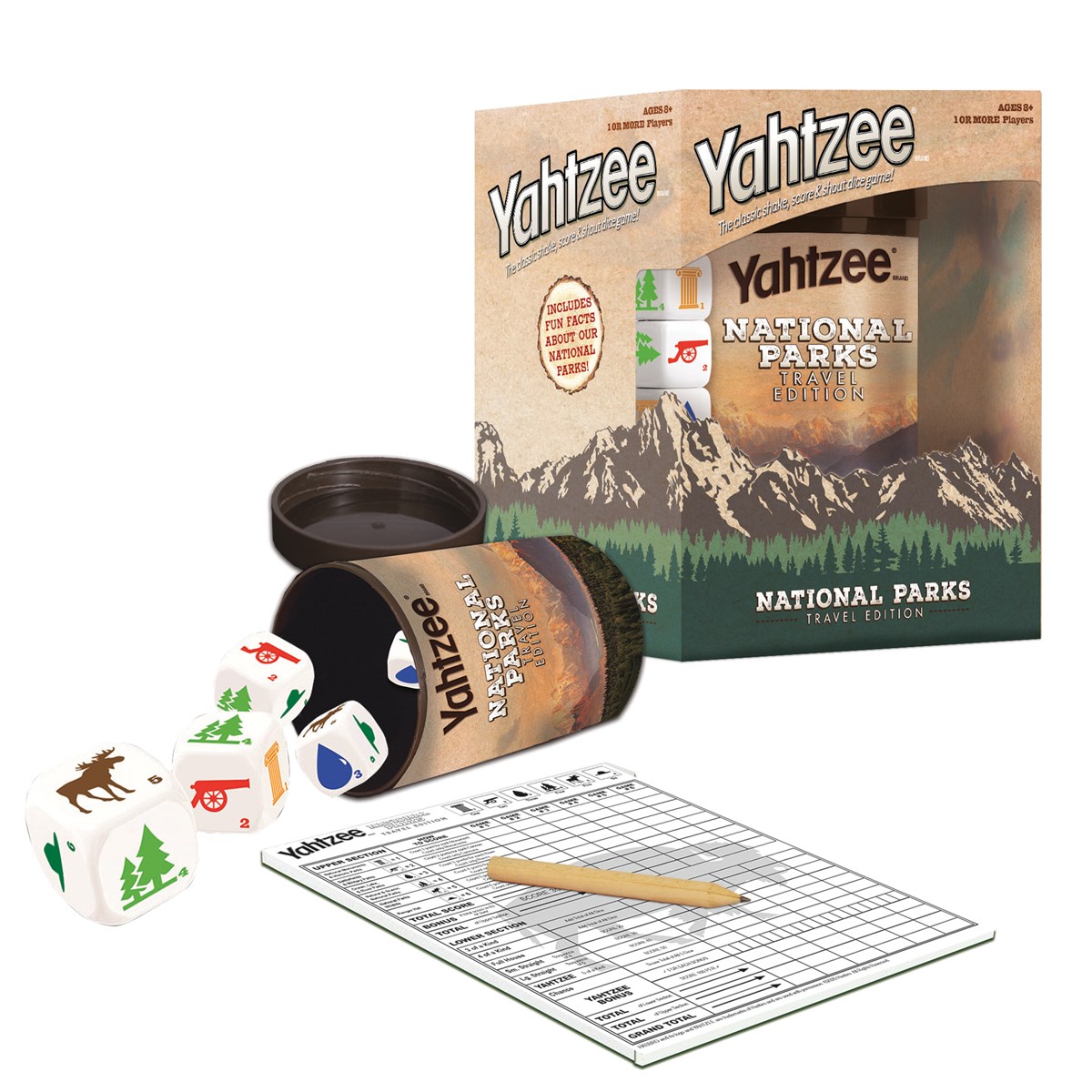 National Parks Yahtzee TravelSized Dice Game Collections Etc.
