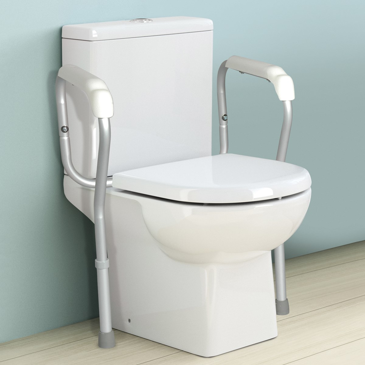 Sturdy Toilet Safety Frame with Height Adjustable Handles Collections Etc.