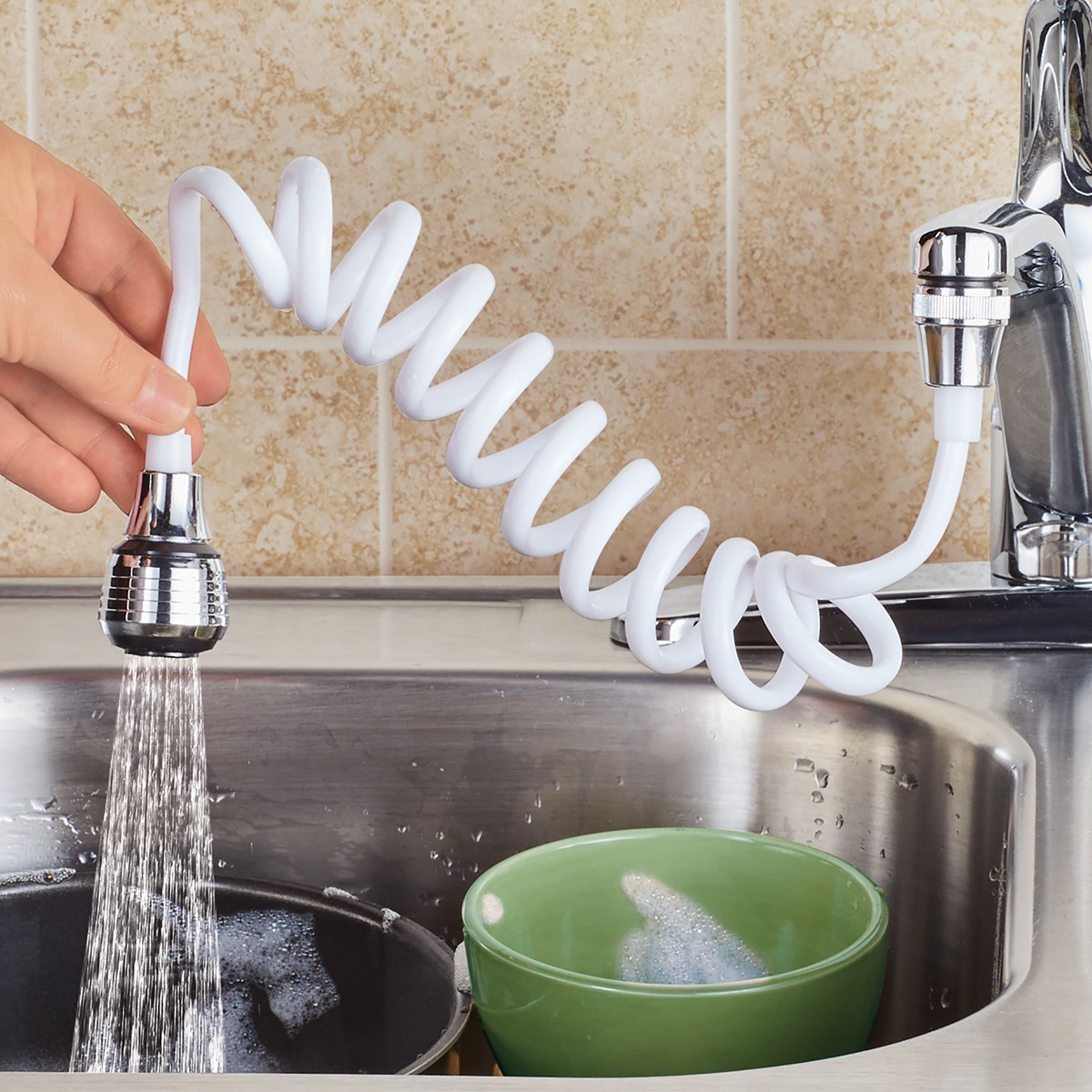 5Foot Extendable Faucet Hose Extender Connection Collections Etc.