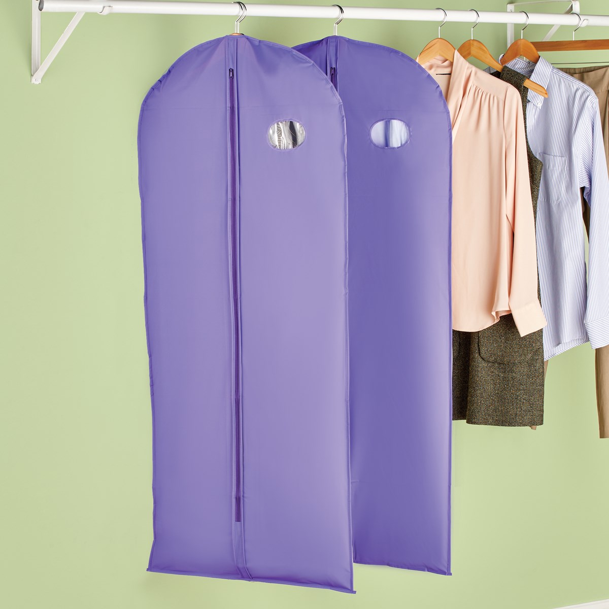 Lavender Scented ZipUp Garment Bags Set of 2 Collections Etc.