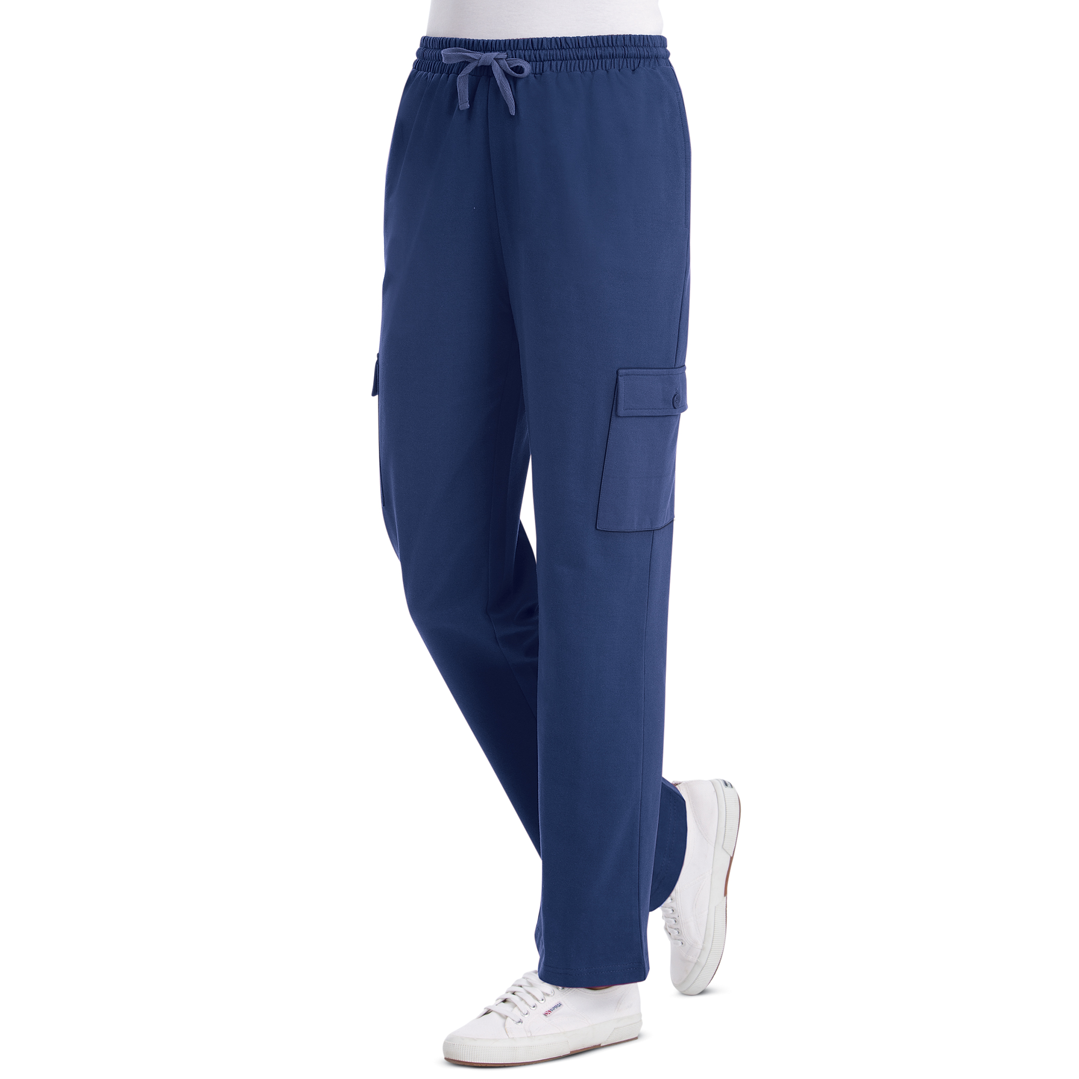 French Terry Strickhose doppelte Cargo-Tasche Kordelzug - Bild 27 von 50