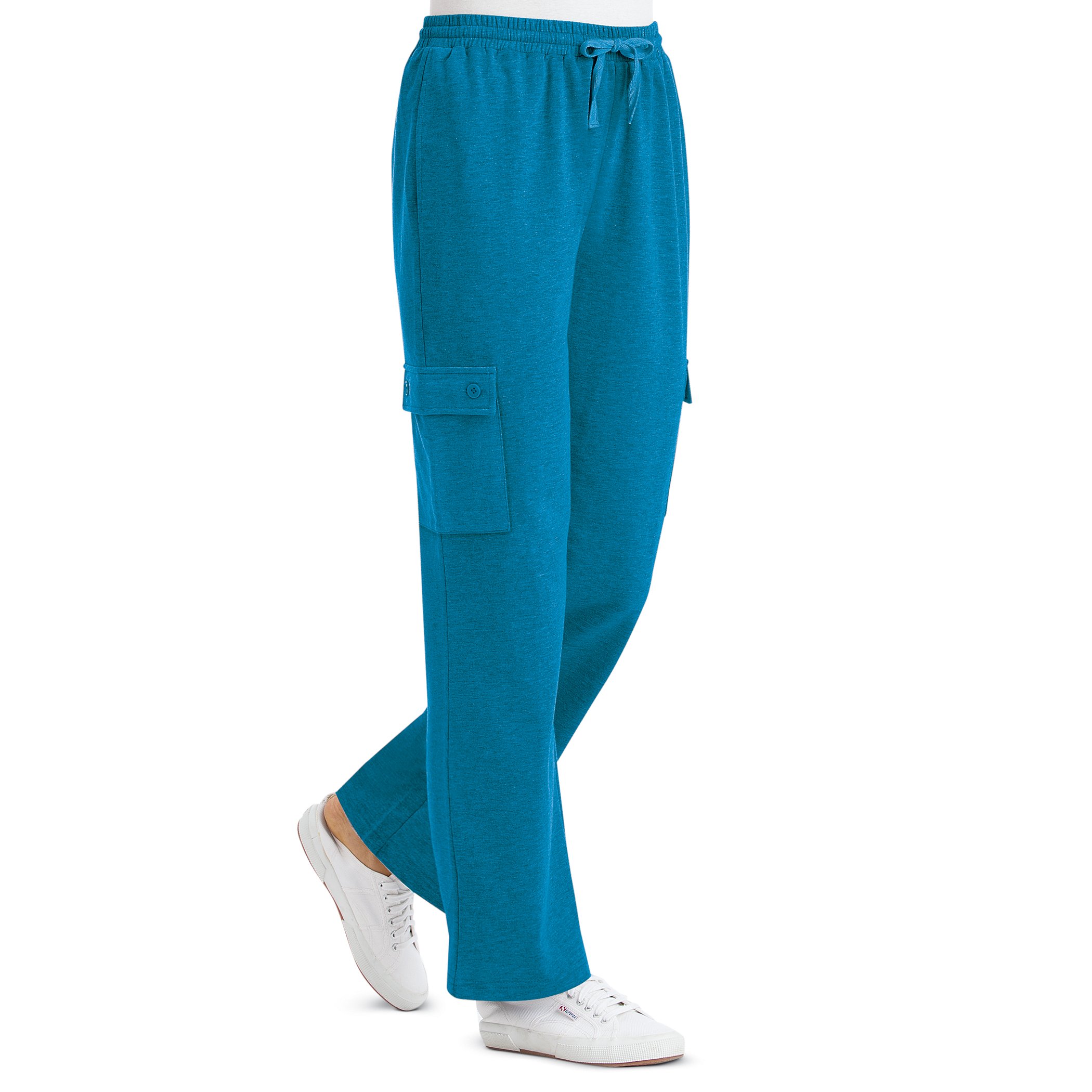 French Terry Strickhose doppelte Cargo-Tasche Kordelzug - Bild 43 von 50