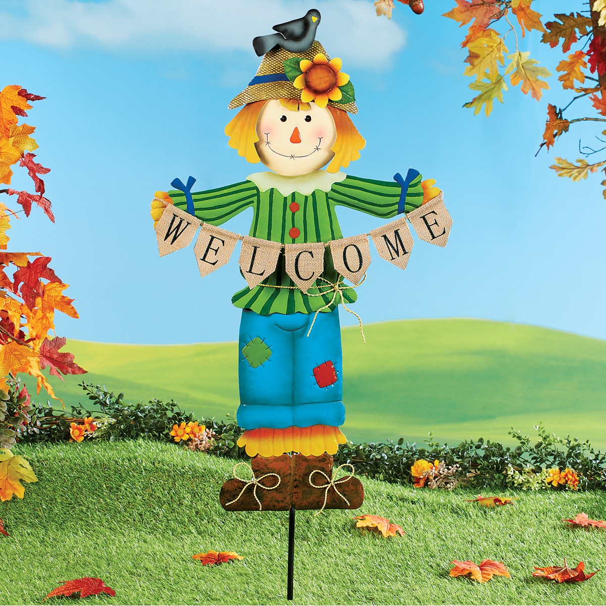 HandPainted Scarecrow Yard Stake Collections Etc.