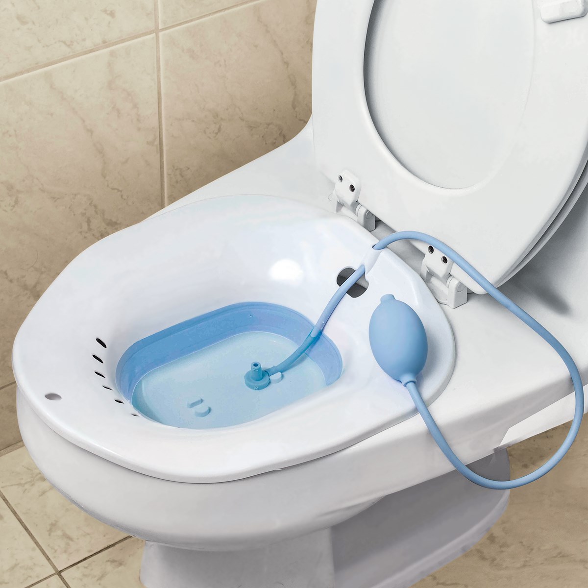 EasytoUse ManualPump Collapsible Sitz Toilet Bath Collections Etc.