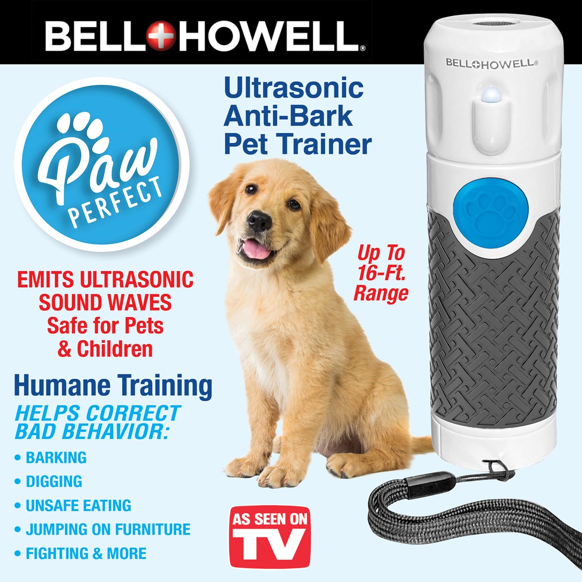 Bell+Howell Paw Perfect Ultrasonic AntiBark Pet Trainer Collections Etc.
