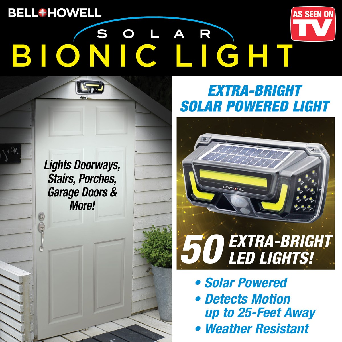 Bell + Howell MotionActivated Solar Powered Bionic Light Collections