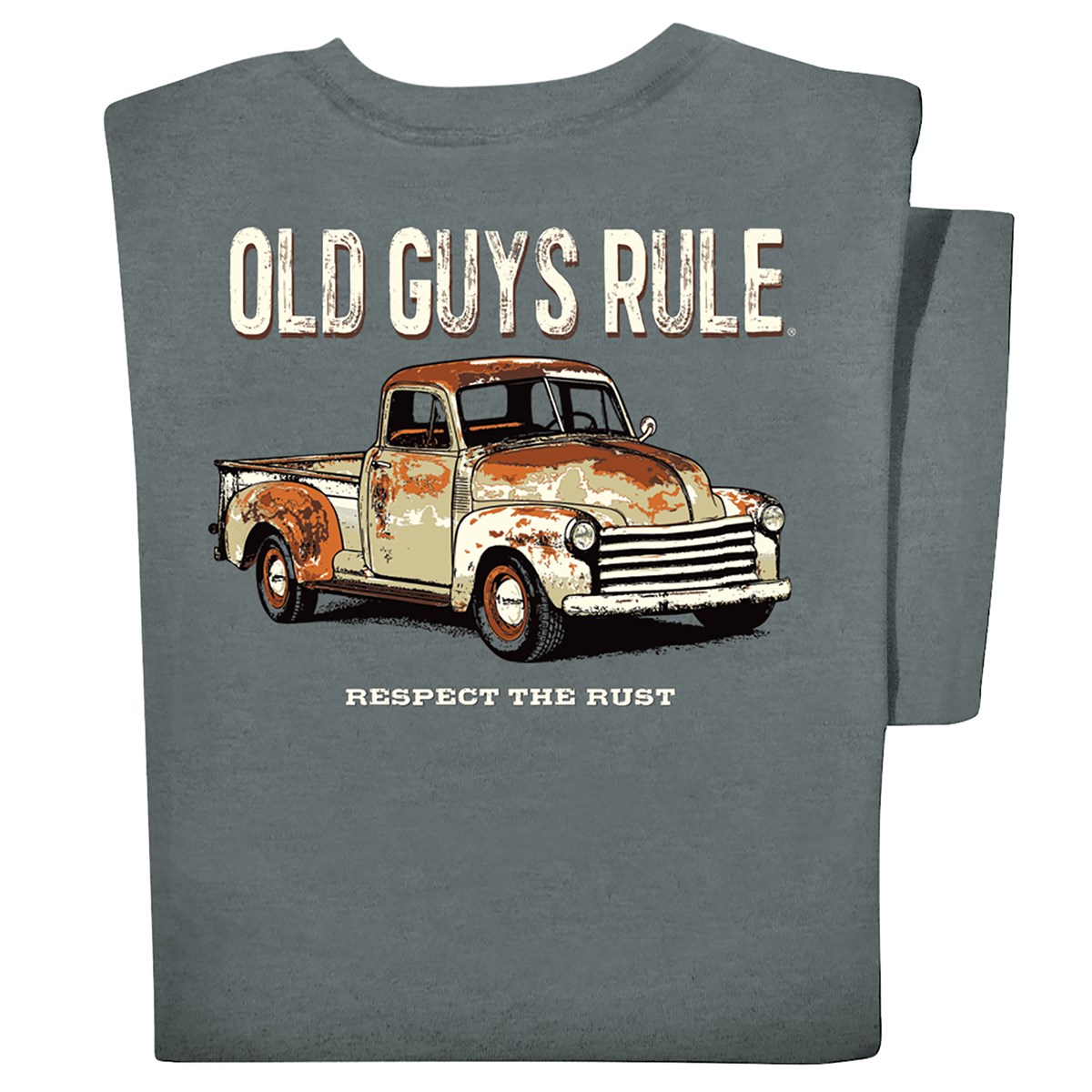 Old Guys Rule Respect The Rust Truck TShirt Collections Etc.