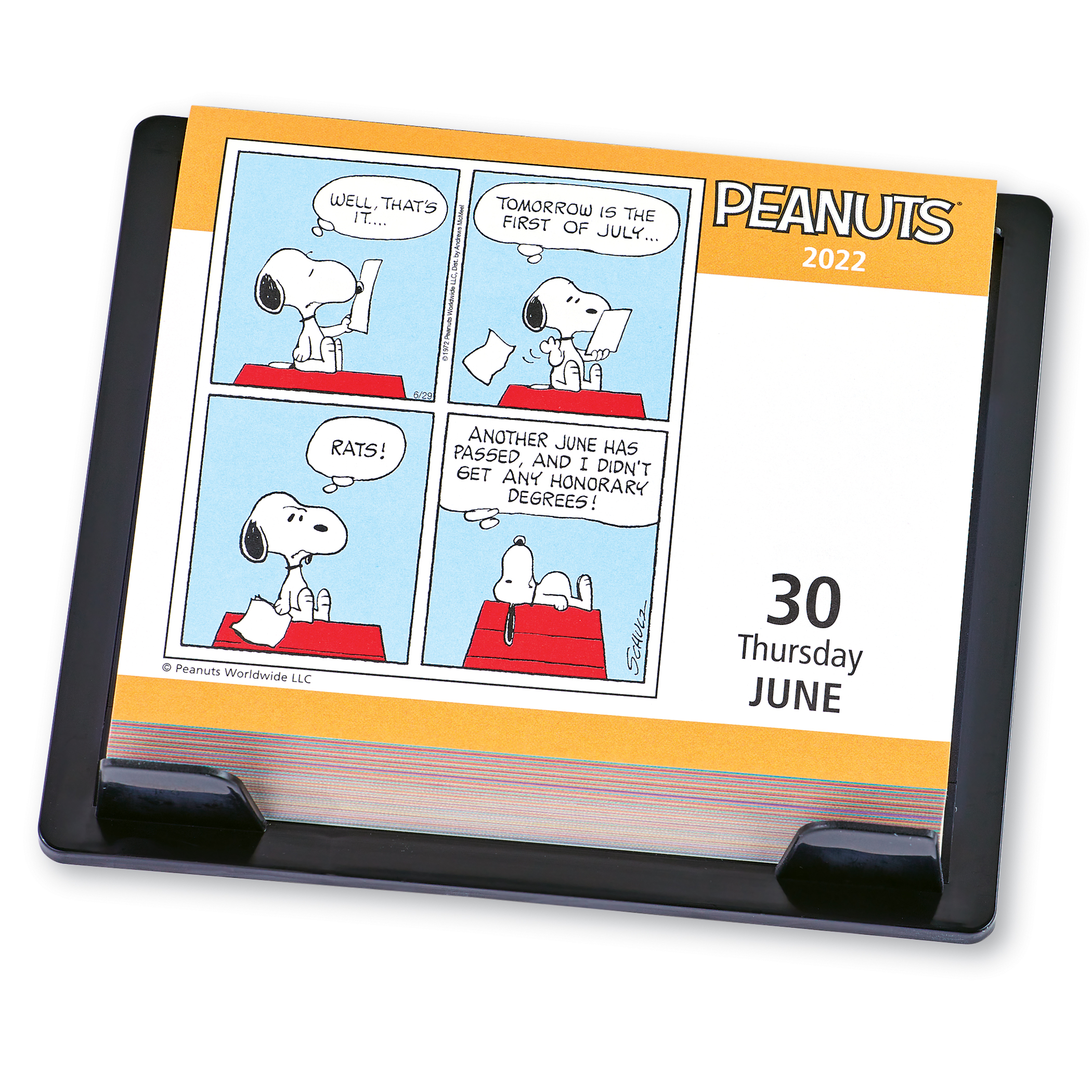 Peanuts Comic Strip Style 2022 Daily Desk Calendar | Collections Etc.