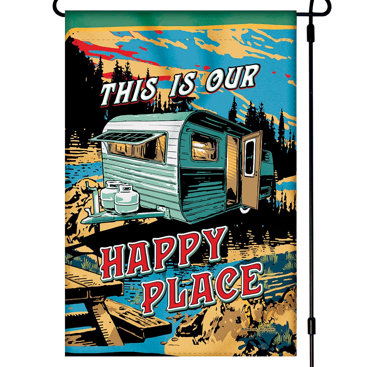 This Is Our Happy Place Garden Flag and Stake Collections Etc.