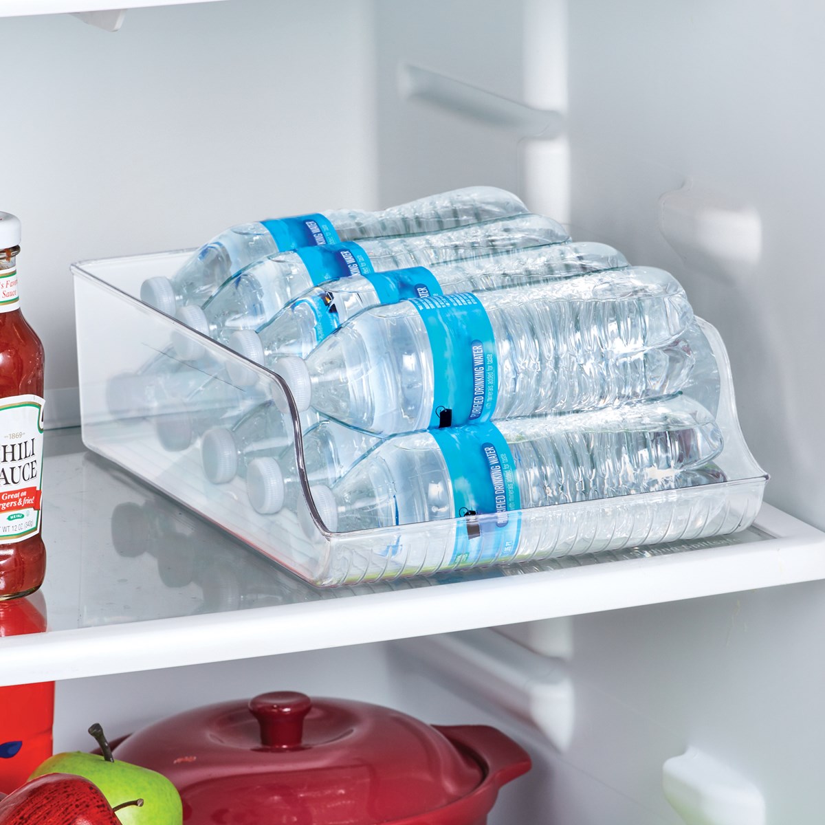 Water Bottle Refrigerator Storage Bin Organizer Collections Etc.