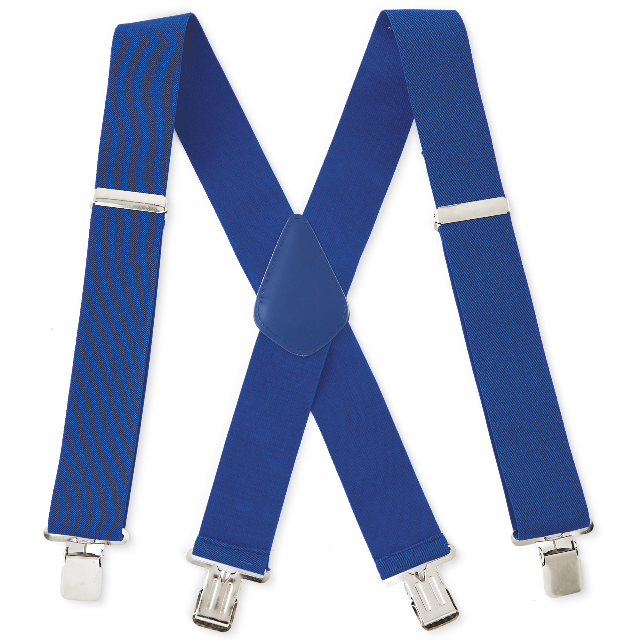 Adjustable Extra Wide Heavy-Duty Claw Clip Suspenders, Navy