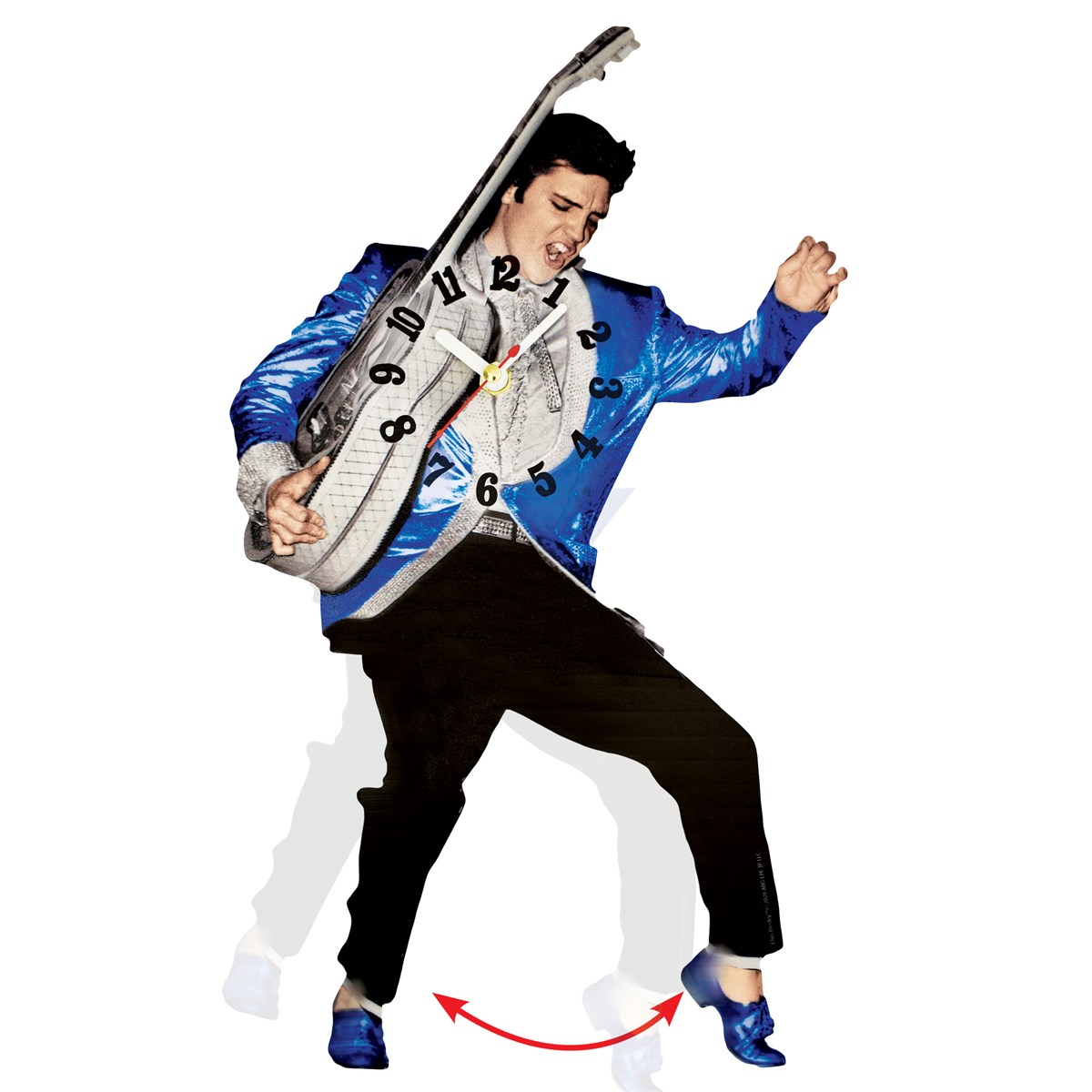 Elvis Presley Leg Swinging Pendulum Clock Collections Etc.