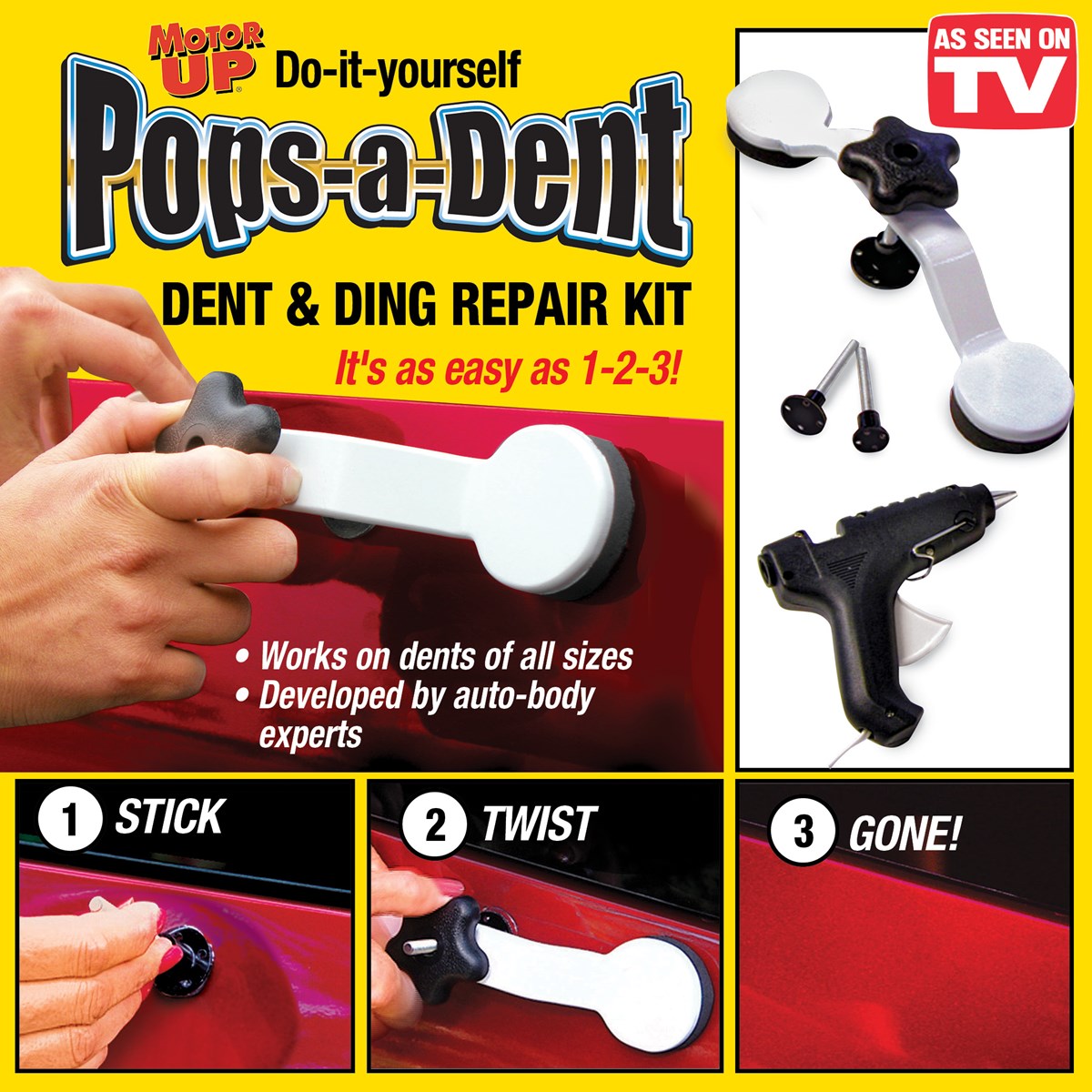 Motor Up DoItYourself PopsADent Dent & Ding Repair Kit