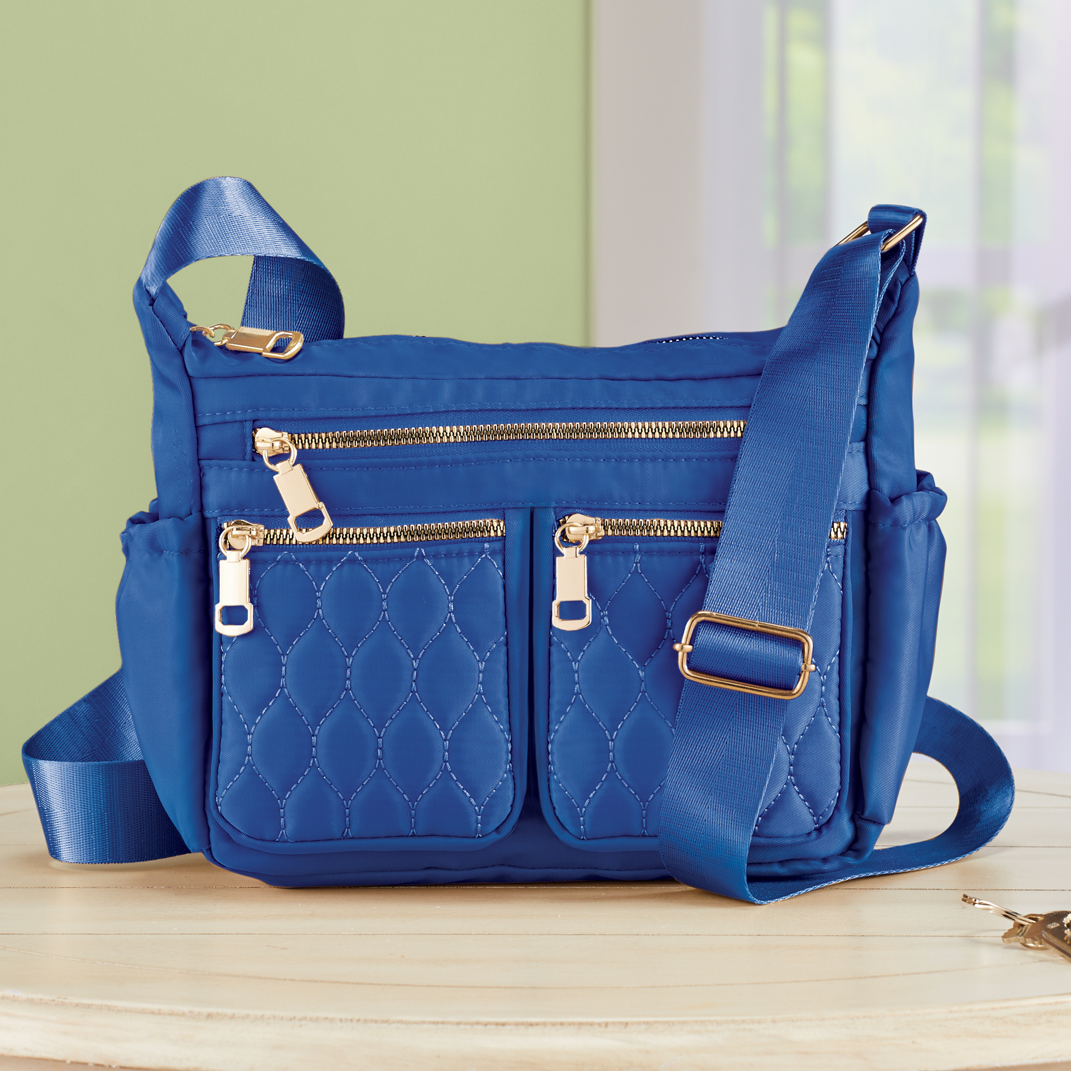 ショルダーバッグ【 】Zip Cross-Body Purse Amazon.com: FashionPuzzle Small Triple Zip Crossbody Bag