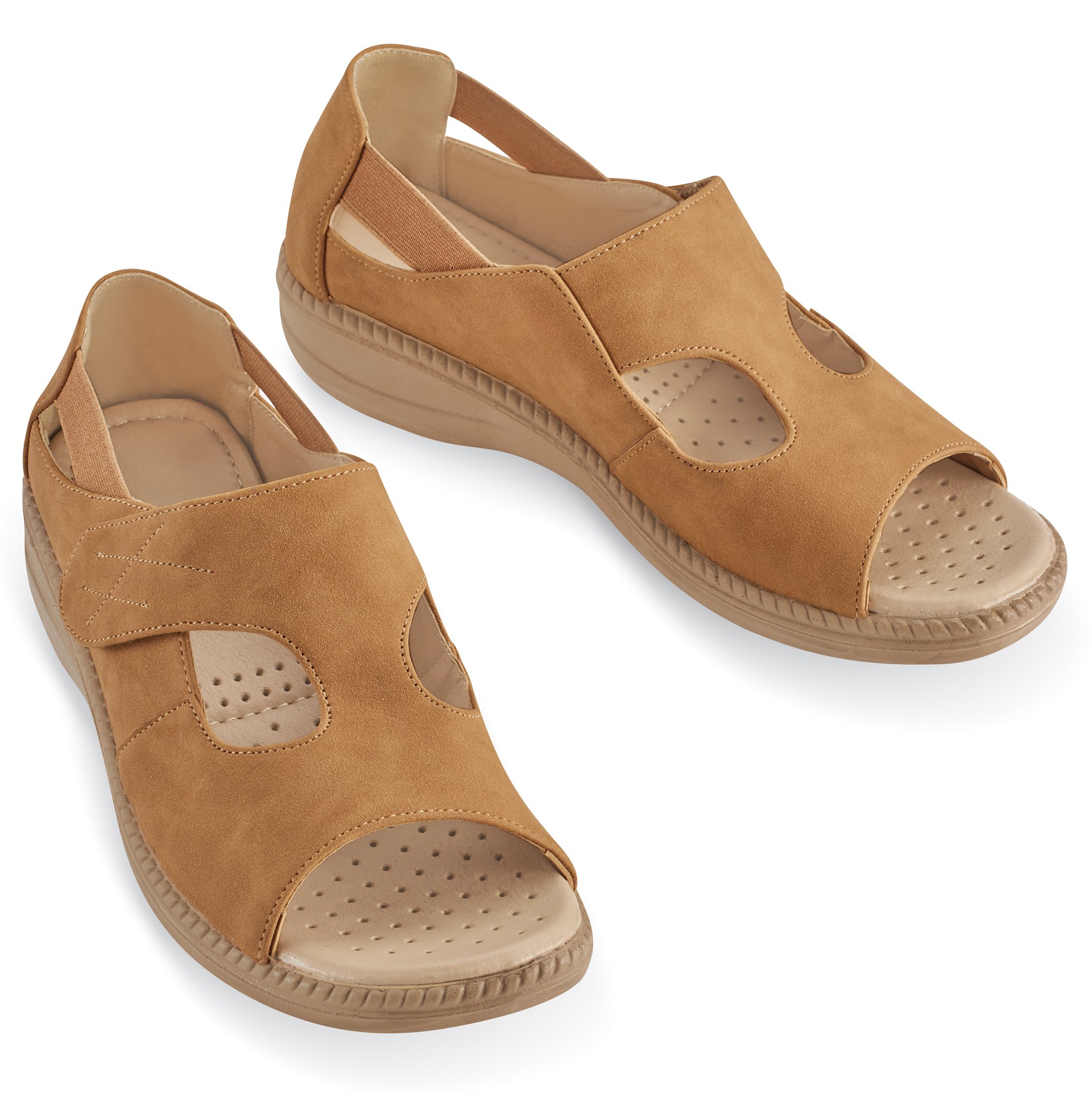 Adjustable Touch Closure Comfort Walking Sandals