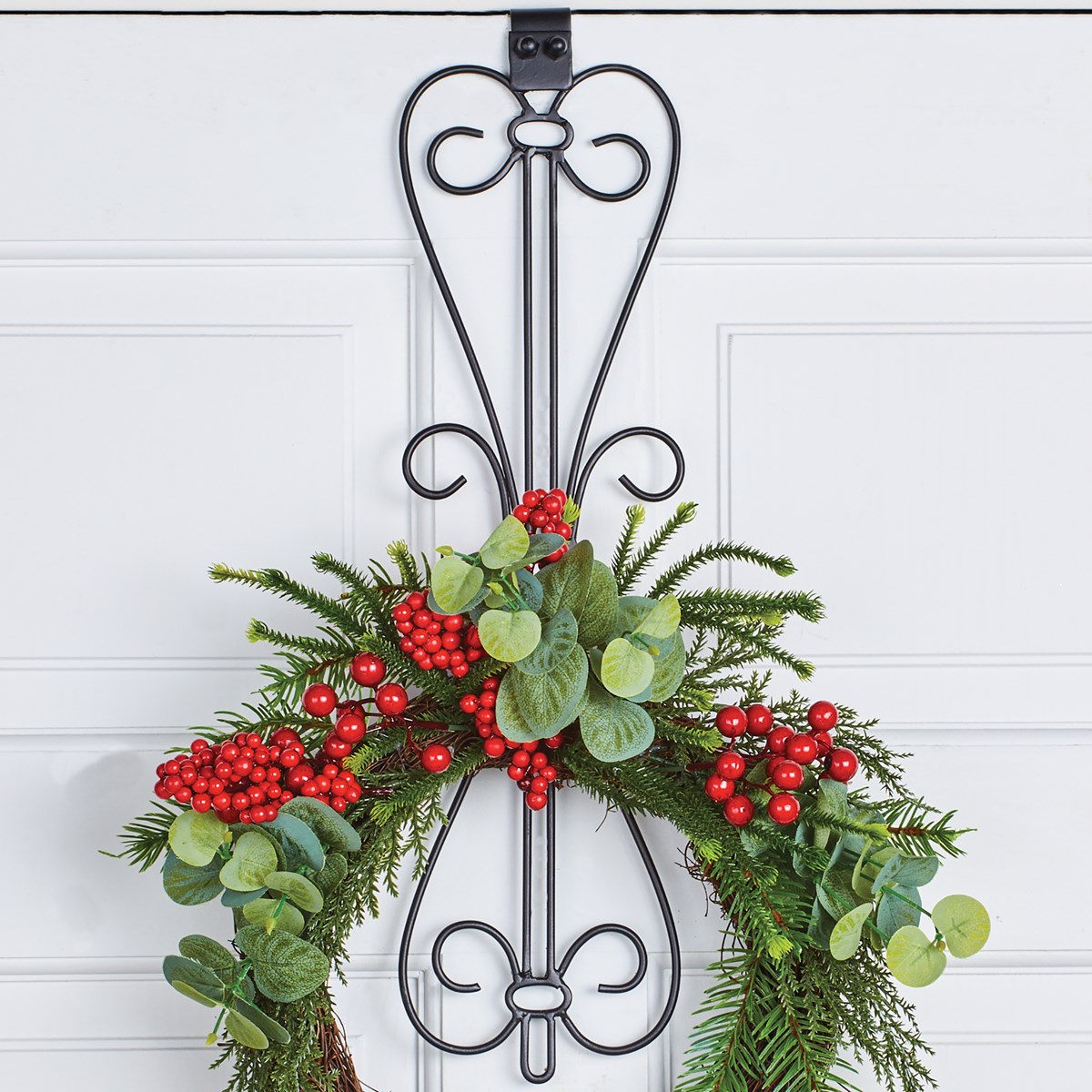 Adjustable OvertheDoor Decorative Wreath Hanger Collections Etc.