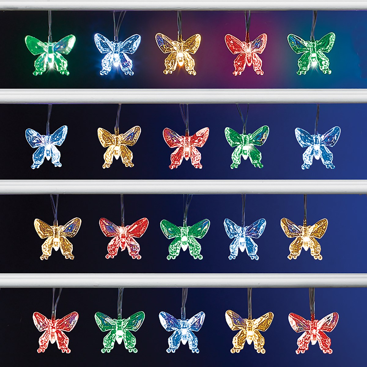 Decorative Solar Butterflies Outdoor String Lights Collections Etc.