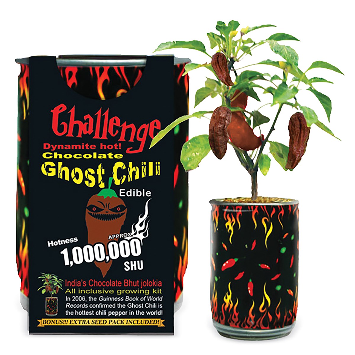 Challenge Explosively Hot Chili Pepper Growing Kit Collections Etc.