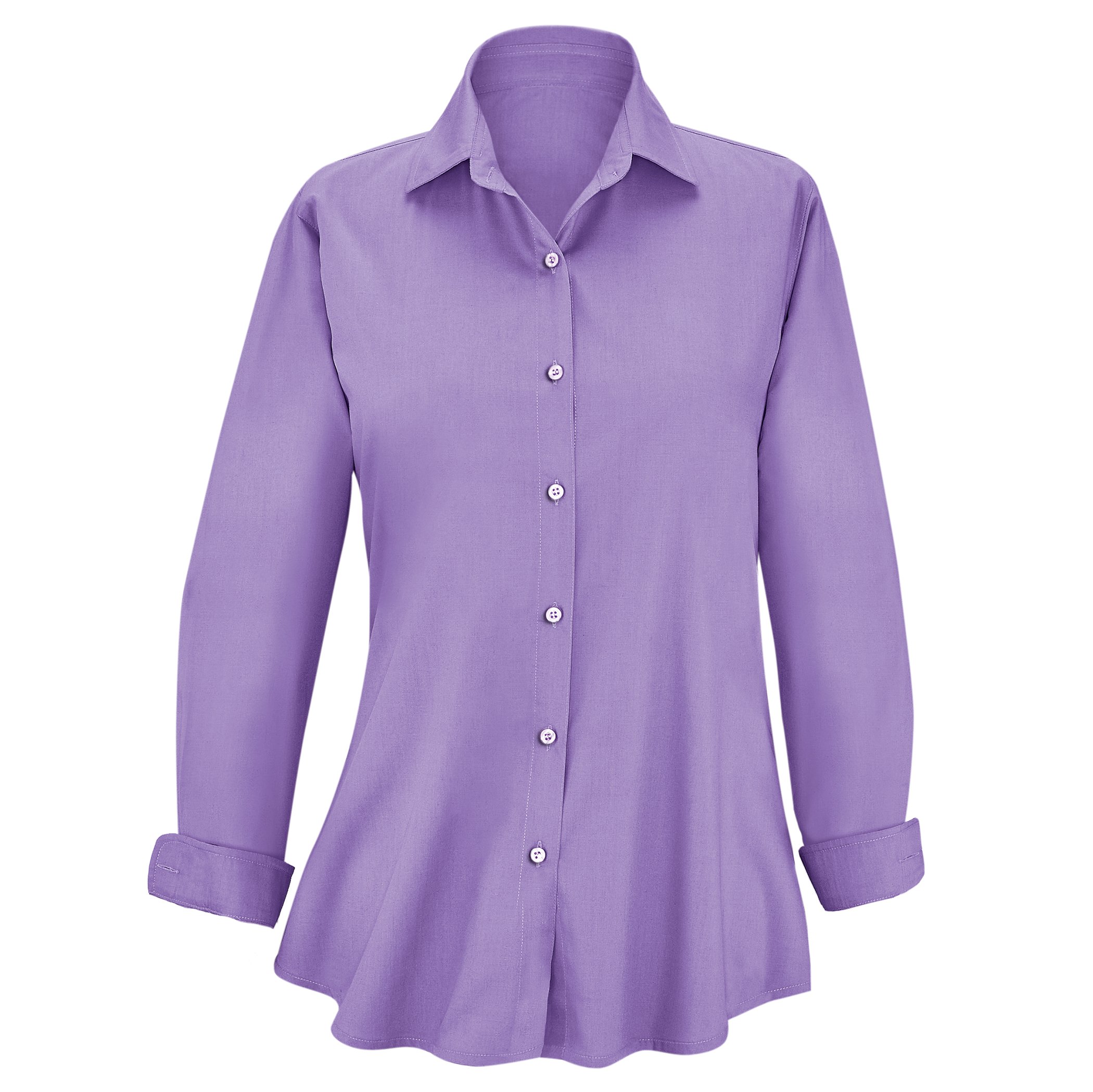 Camisa túnica versátil sin planchar con botones delanteros - Imagen 5 de 7