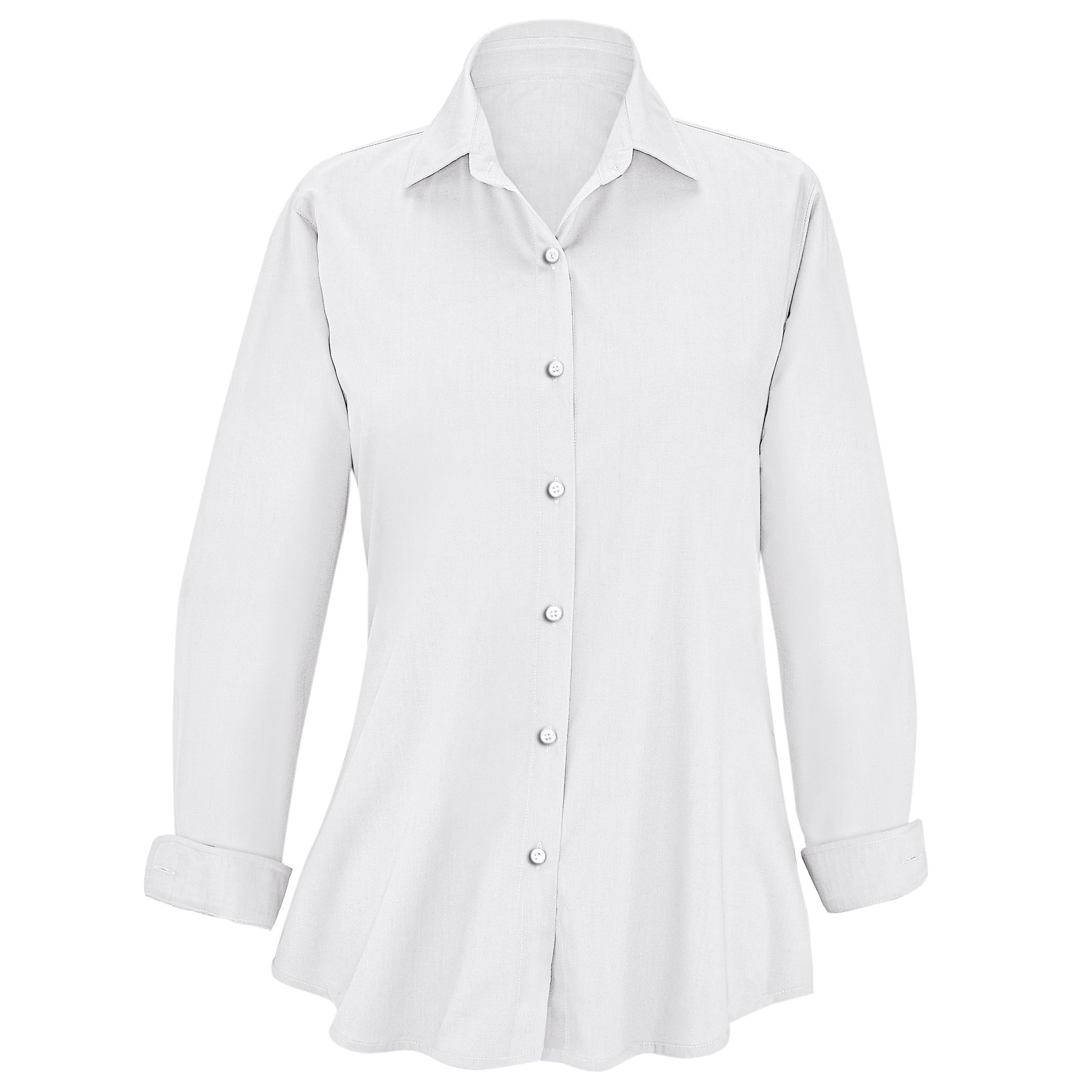 Camisa túnica versátil sin planchar con botones delanteros - Imagen 7 de 7