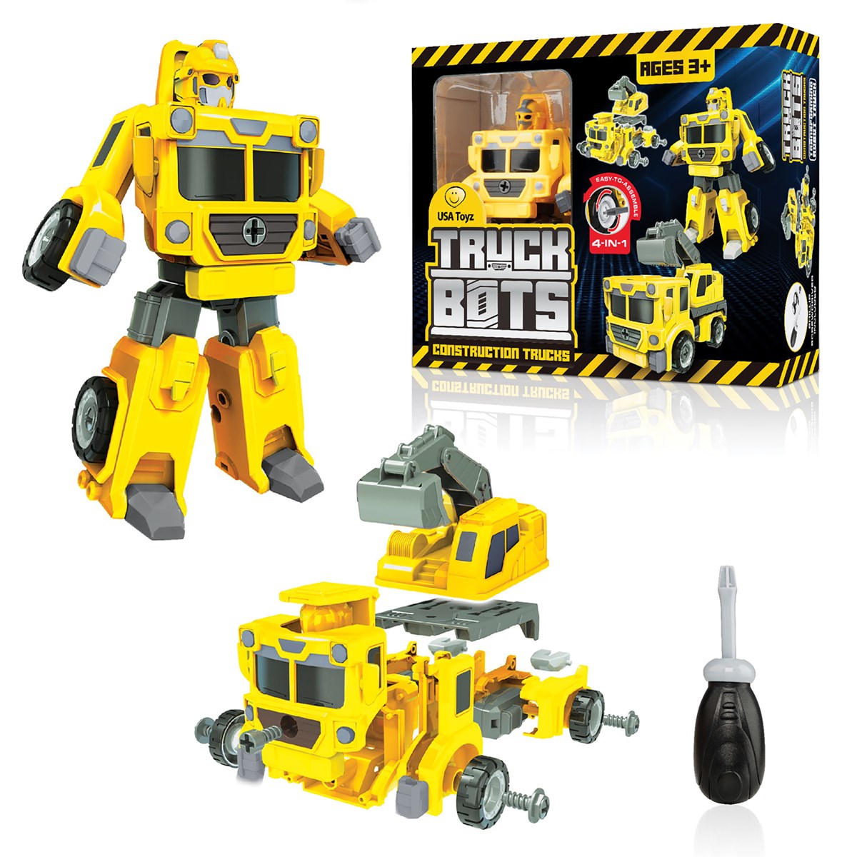 Truck Bots Construction Truck Robot Action Figure Collections Etc.