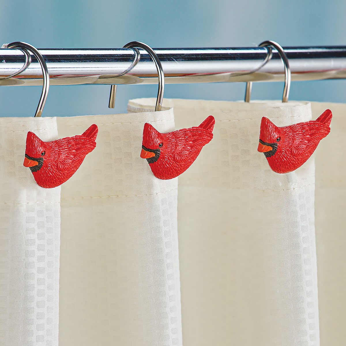 Cardinal Shower Curtain Hooks Set of 12 Collections Etc.