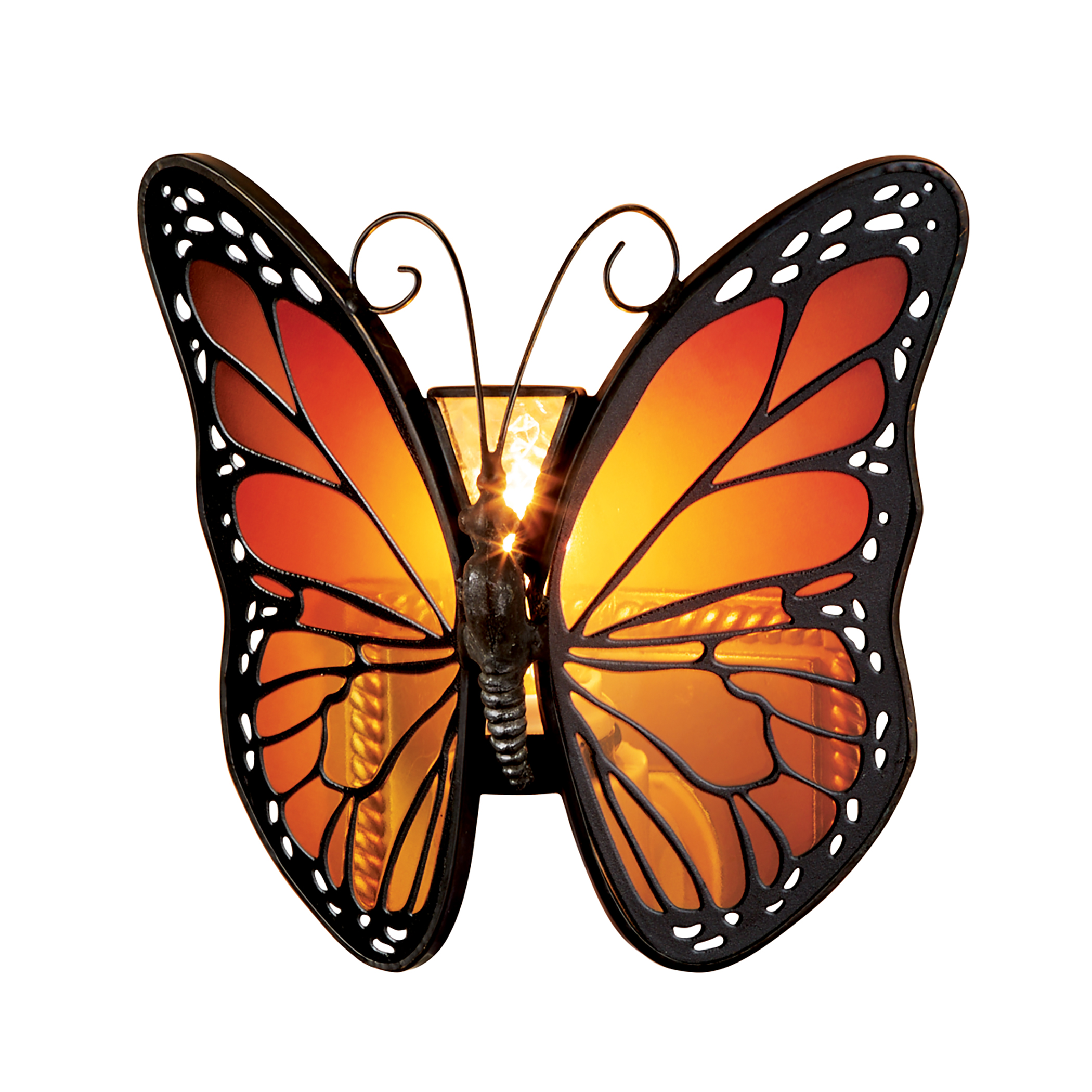 Monarch Butterfly Stained Glass design Night Light