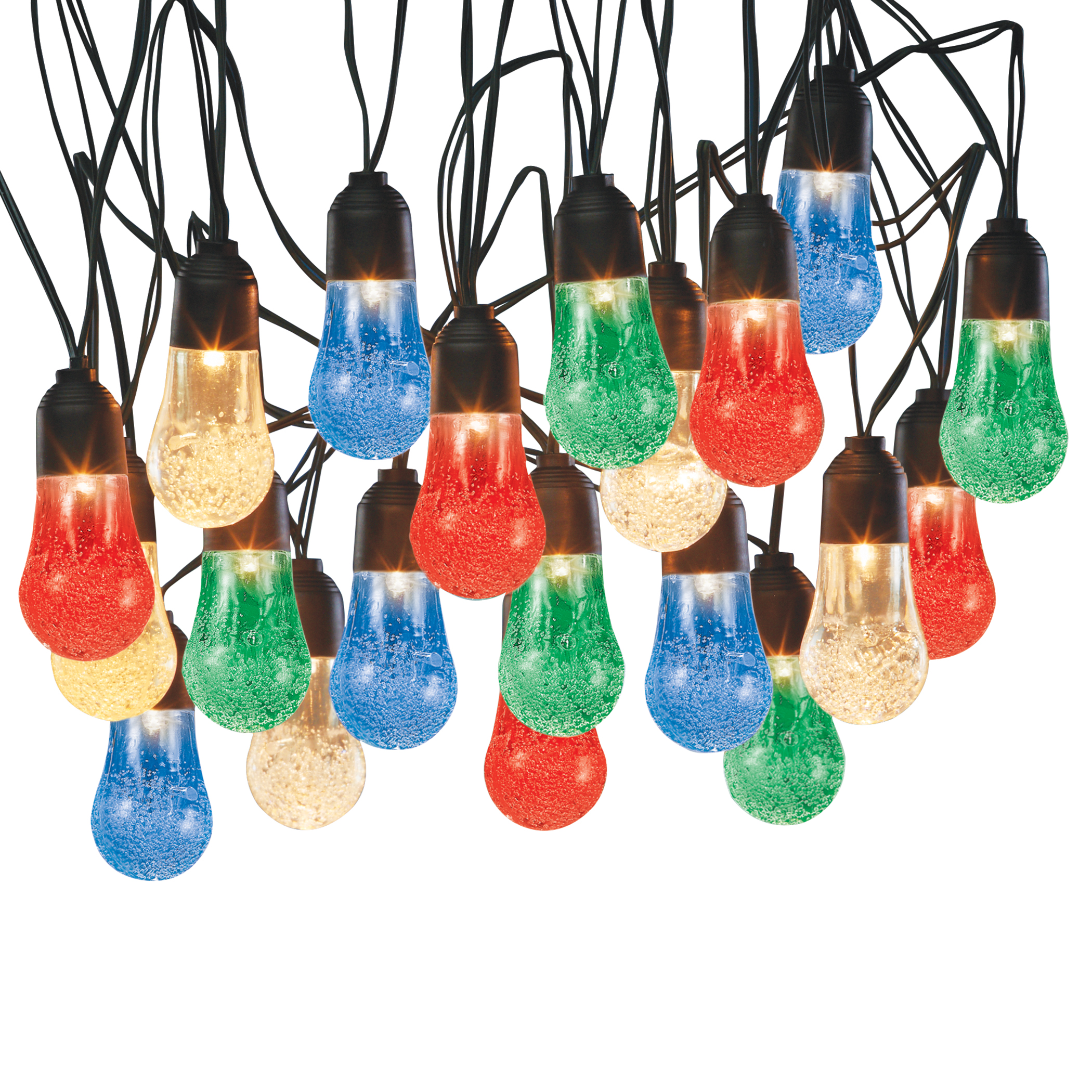 Solar Powered Bubbles Outdoor String Lights
