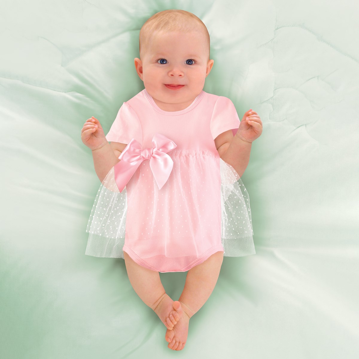 Baby Girl Short Sleeve Blush Dot Snapshirt Dress Collections Etc.